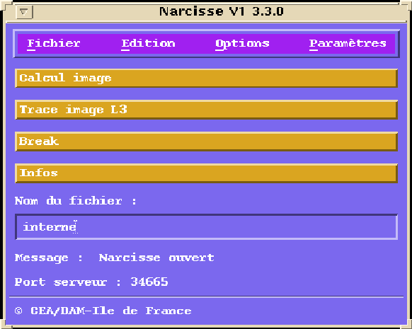Fenetre principale de Narcisse